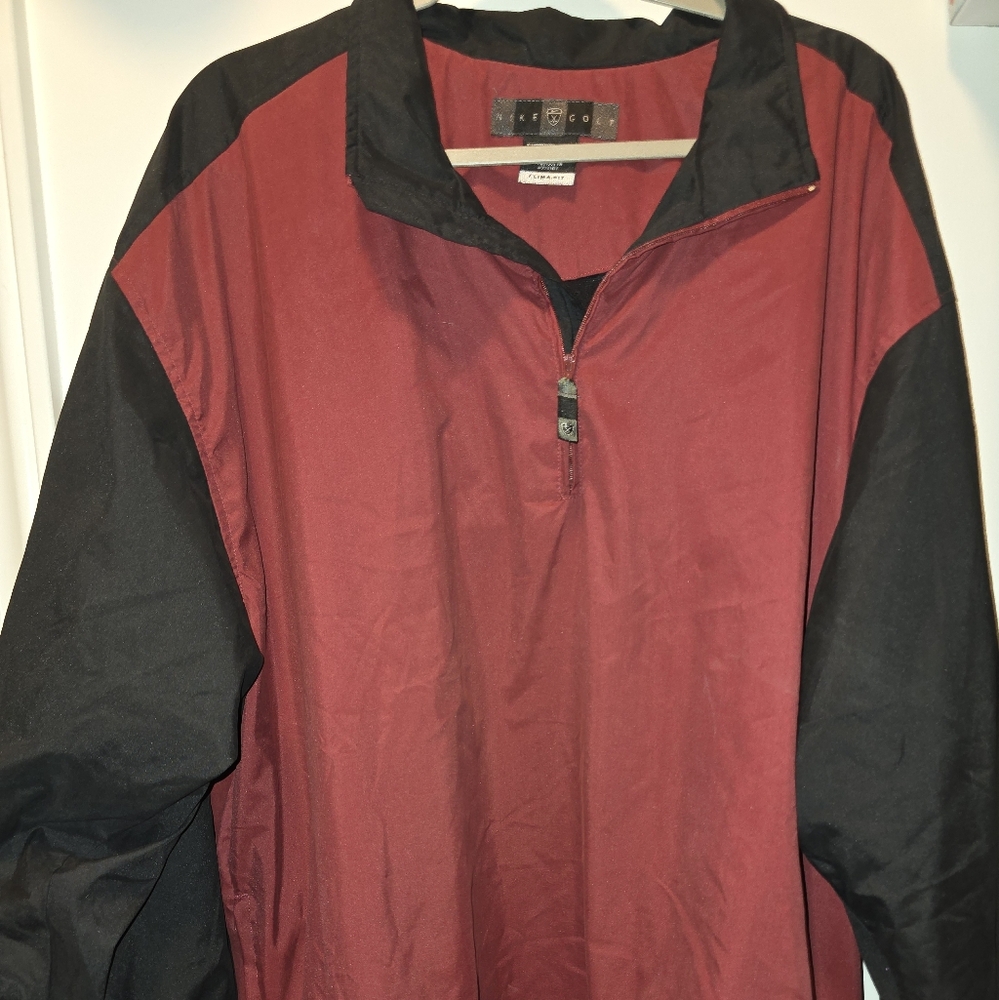 Vintage Nike Golf Men's XL 1/4 Zip Windbreaker Clima-Fit Pullover Excellent EUC